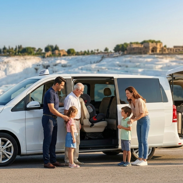 Güvenli yolculuk, unutulmaz anılar: Pamukkale’nin eşsiz beyaz teraslarına karşı profesyonel transfer hizmetiyle merhaba deyin.
